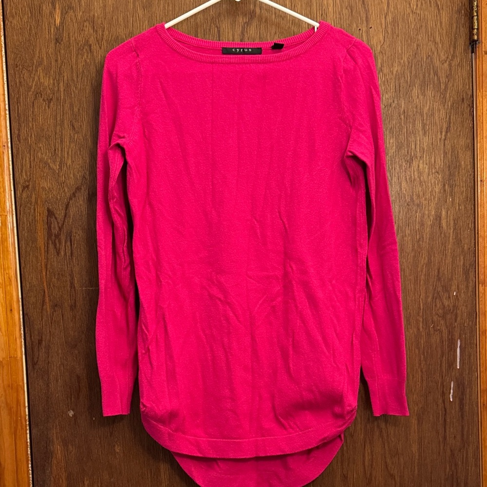 Pink Long Sleeve Sweater